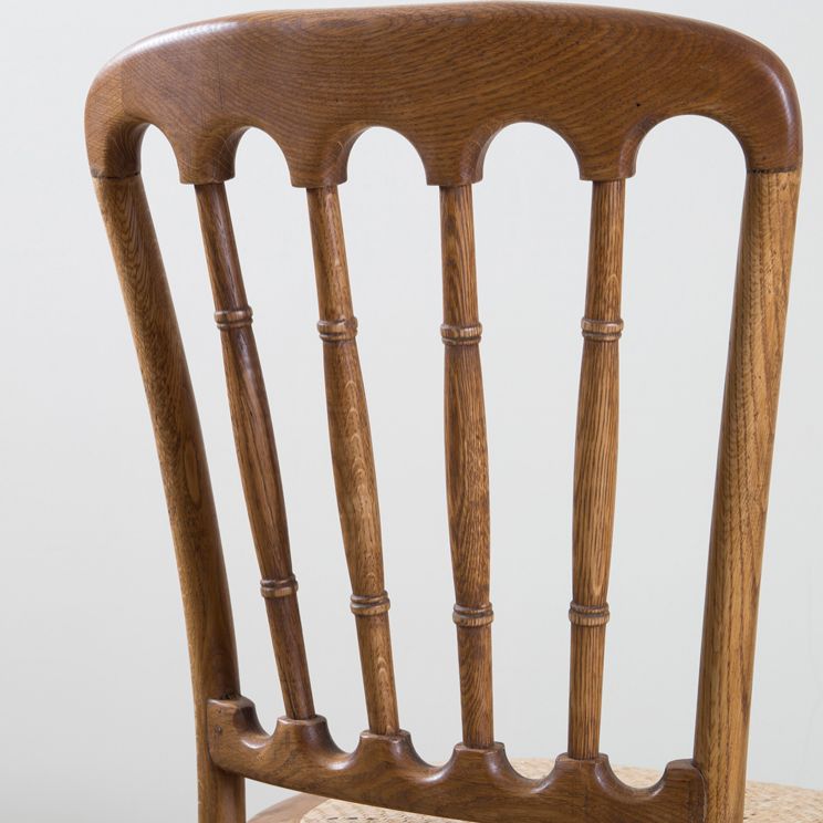 Chaise d'accélération de la ferme en bois Back Back Swerened Dining Side Claid For Restaurant