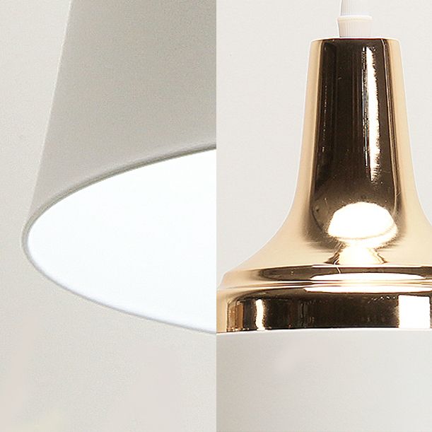 Prôlement de l'ombre coolie coolie en aluminium une bulbe de style nordique Lumière pour le salon