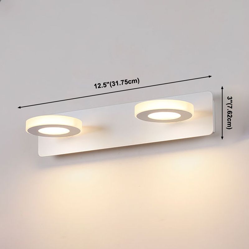 Lumo moderno a specchio a più head Stile moderno semplice lampada da toeletta per il bagno