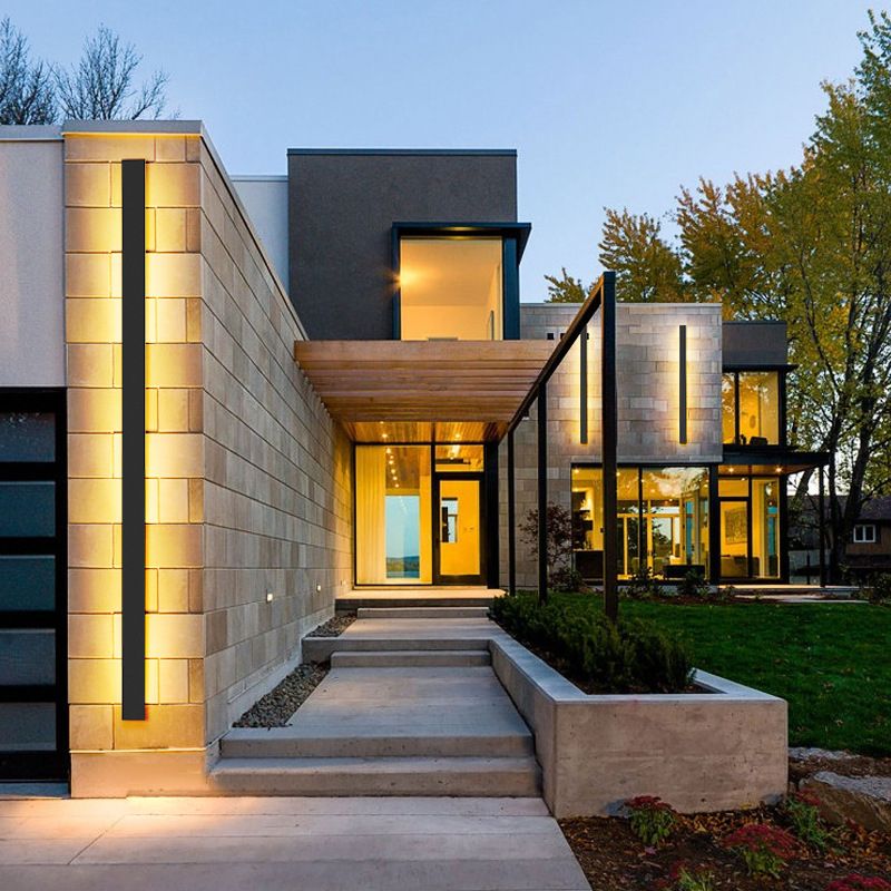 Moderner linearer Wandmontage -Metall -Metall -1 -leichter Wandmontagelampe