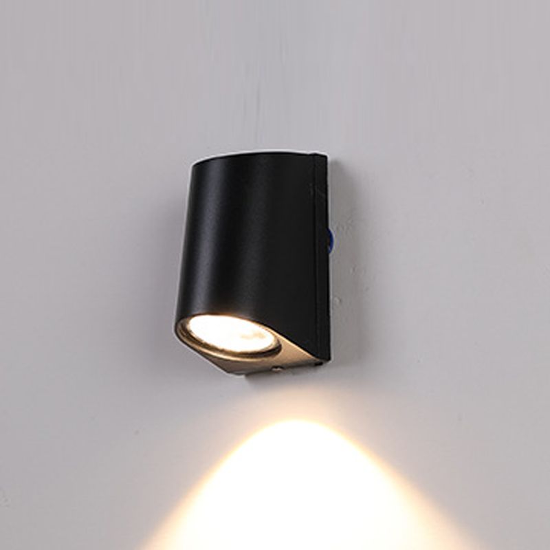 Moderne Aluminium -Wandleuchte geometrische 1 Lichtwandwaschung für Schlafzimmer