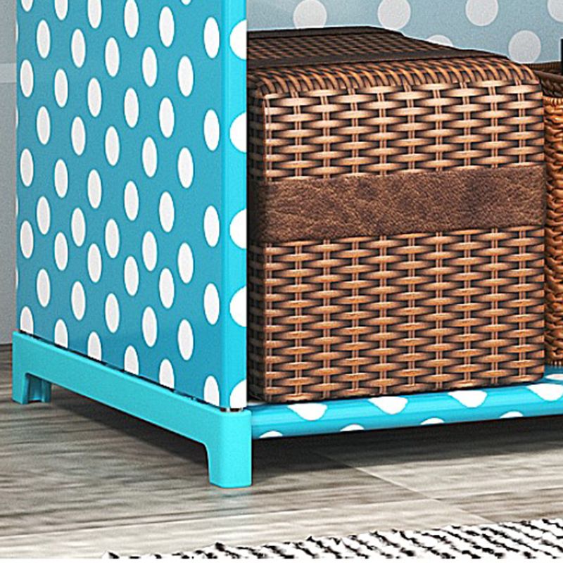 Modern Fabrics Bookcase, Geometric Bookshelf for Living Room