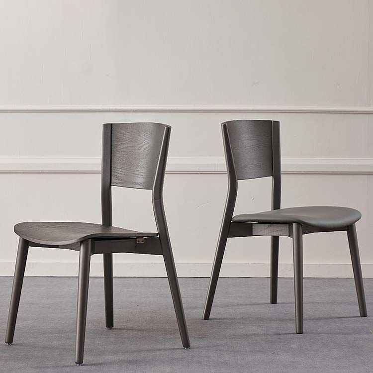 Dining Room Kitchen Side Chair Industrial Solid Wood Armless Chair