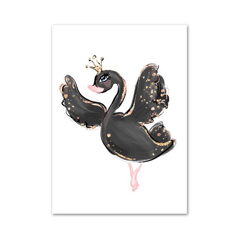 Kids Style Lively Dancing Canvas Soft Color Textured Painting for Bedroom, Multiple Sizes