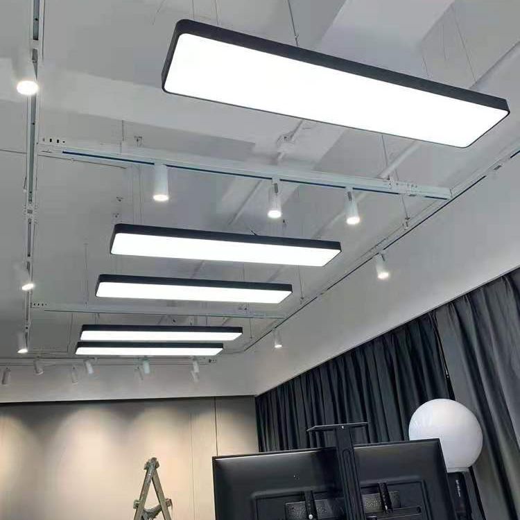 Contemporary Simple Style Rectangle Shaped Led Pendant Decorative Lights for Office