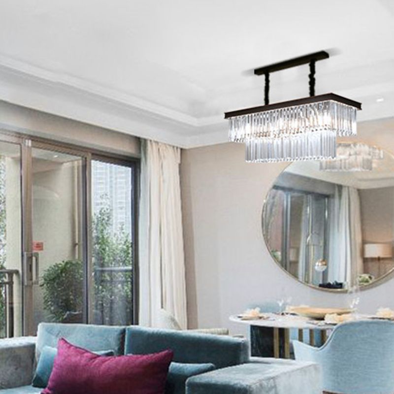 Lampade dell'isola illuminazione isola lineare Luci dell'isola in nero