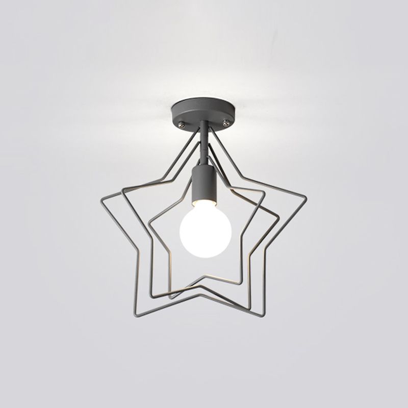 Geometrische metalen tint Vloeg plafondlicht industriële stijl 1 lichtspoelmontage armatuur
