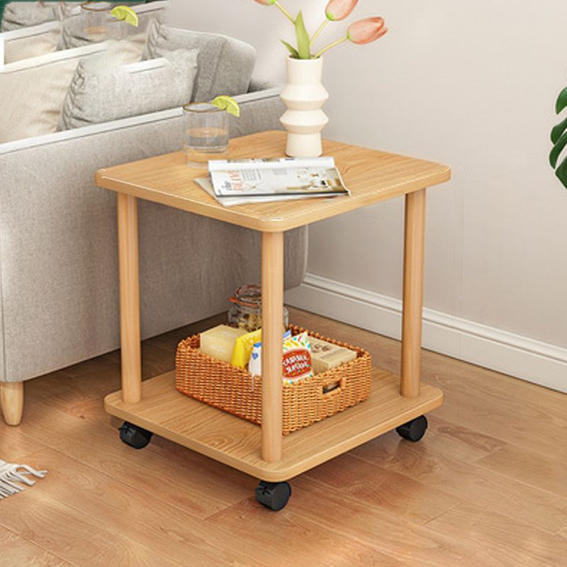 Modernistic Geometric End Slide Table 18.5" Tall Side End Table