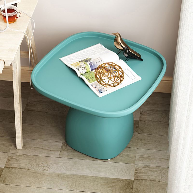 Pedestal Design Cocktail Table Acrylic Tray Top Multi-color Coffee Table
