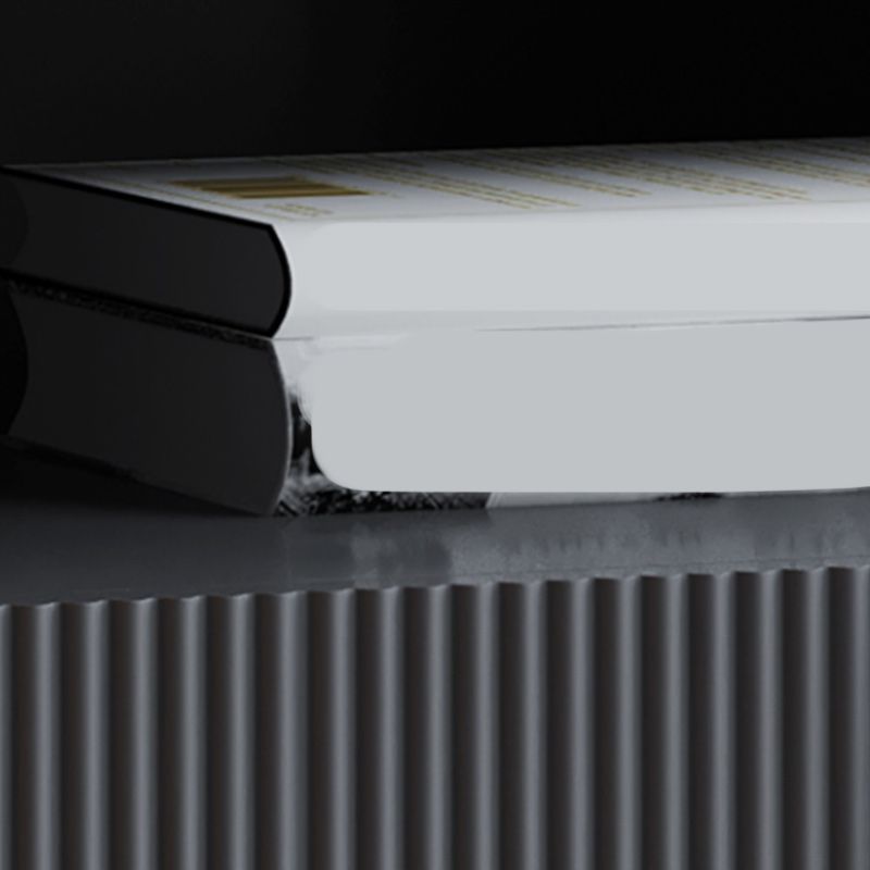 4 Legs Glam Side Table Stone Top Side Table with Shelf and Drawer