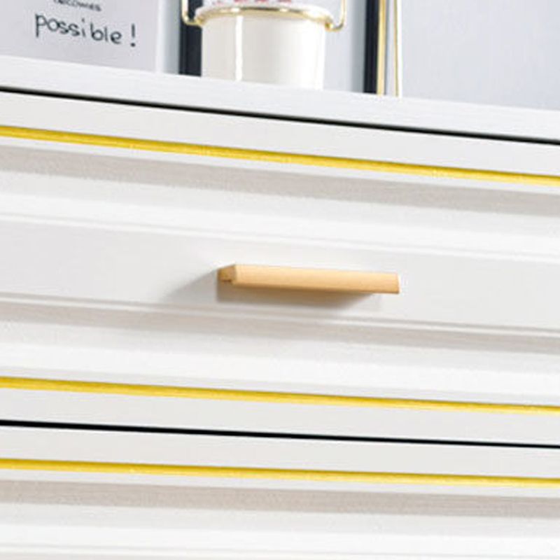 15.75" W Bachelor's Chest Wooden Home Double Dresser Without Mirror