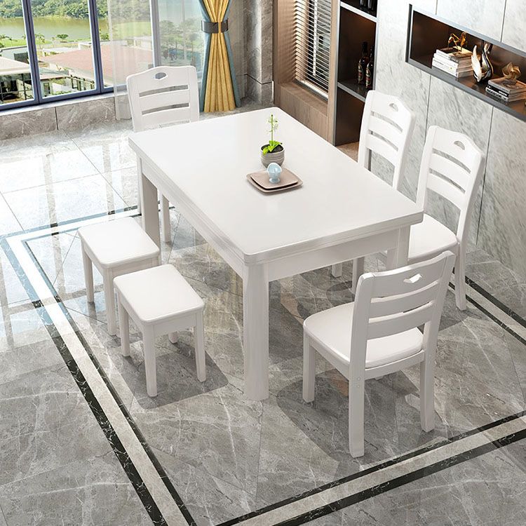 Solid Wood Dining Table Rectangle Dining Table for Dining Room