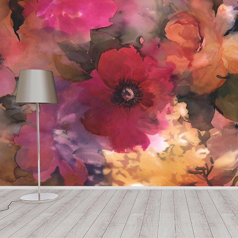 Wandbild mit blühenden Blumen in natürlichen Farben, feuchtigkeitsbeständige Wandkunst für die Dekoration von Gästezimmern