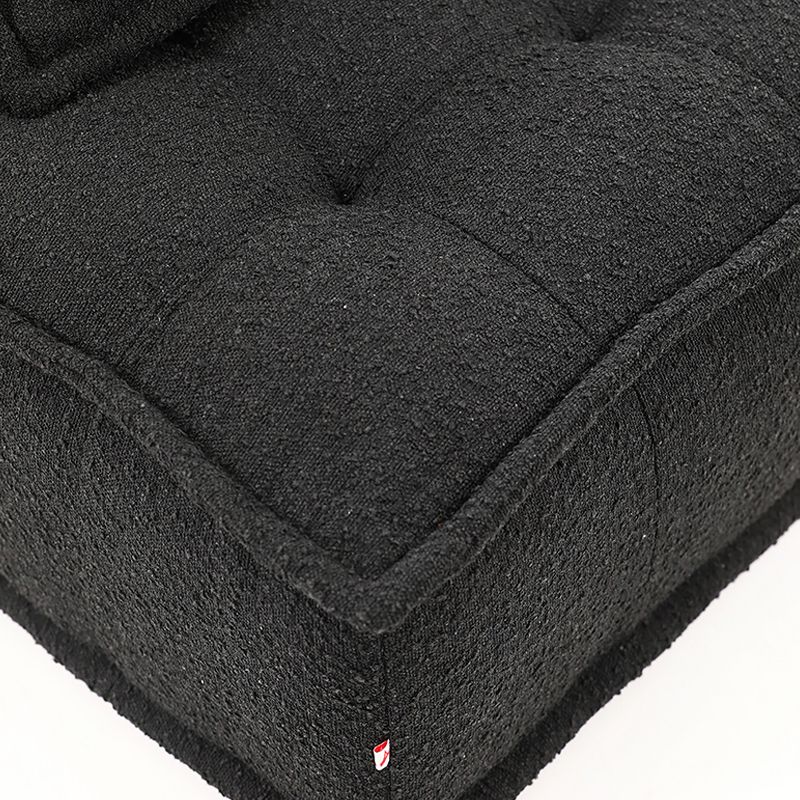 Modern Sofa with Bolster Pillows Armless Settee for Bonus Room