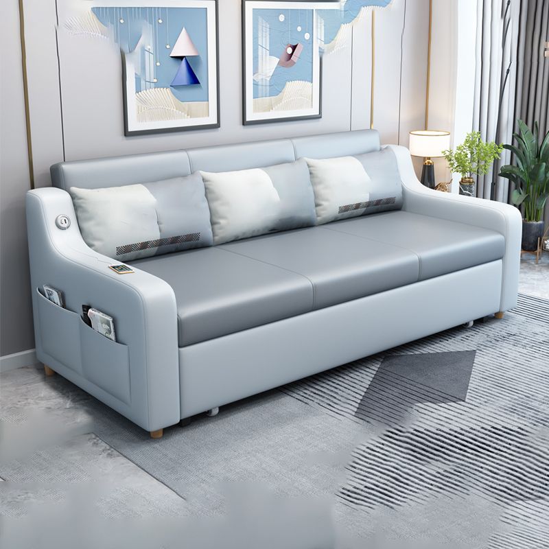 31" Wide Scandinavian Sofa Bed Detachable Mattress Sleeper Sofa