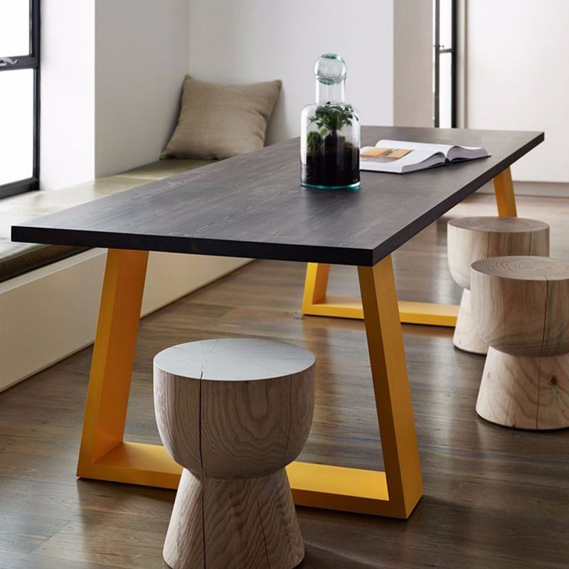 Industriestil Schlittenbasis Möbel Kiefer Massivholz Esstisch für Zuhause