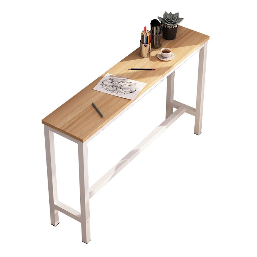 Rectangle Bar Table Contemporary Bar Table with Trestle Base