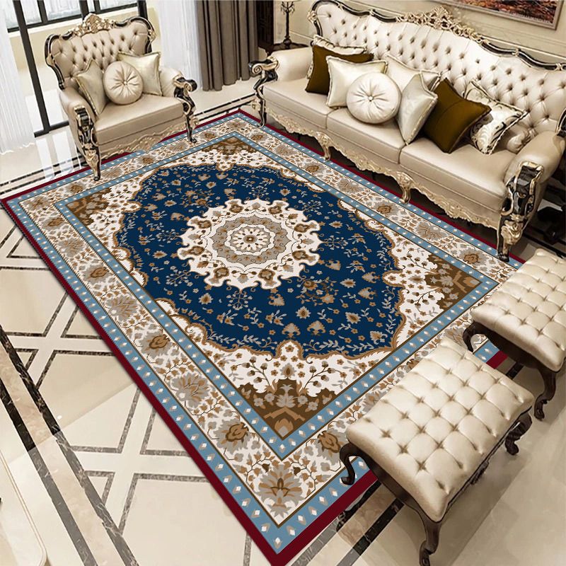 Traditioneel binnen tapijt medaillonpatroon Gebied Wastool tapijt met niet-slipachter