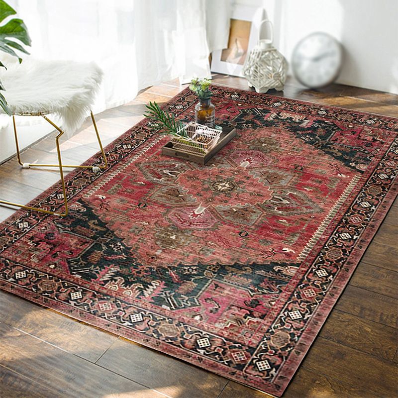 Mitte des Jahrhunderts Polyester Teppich Antique Waschbeerdigung Teppich Fleckenfeindfestem Teppich für Wohnkultur