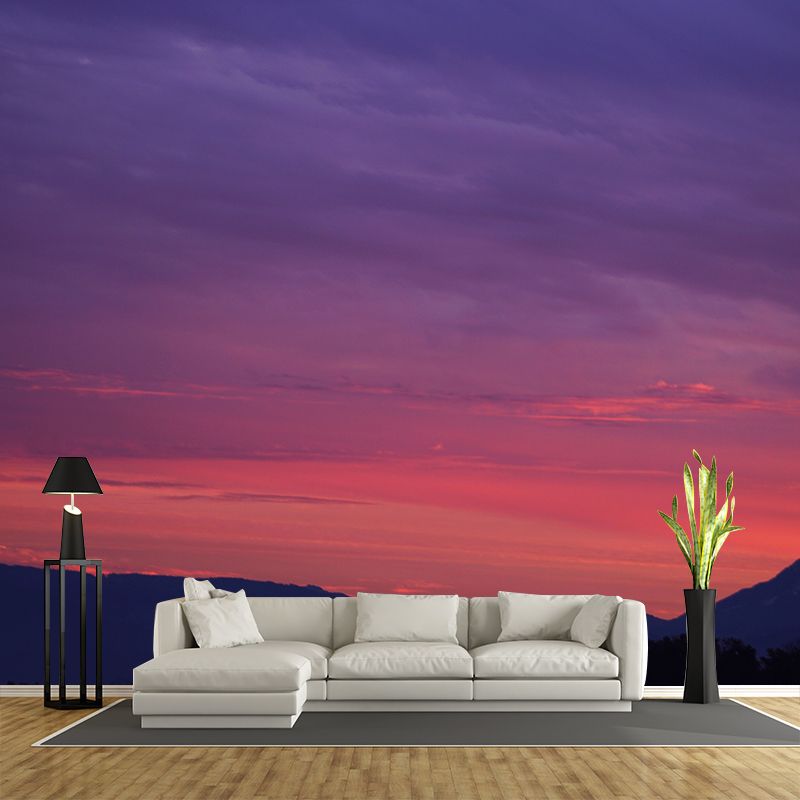 Sunset Sky Wall Murals Contemporary Wall Art for Bedroom, Moisture Resistant