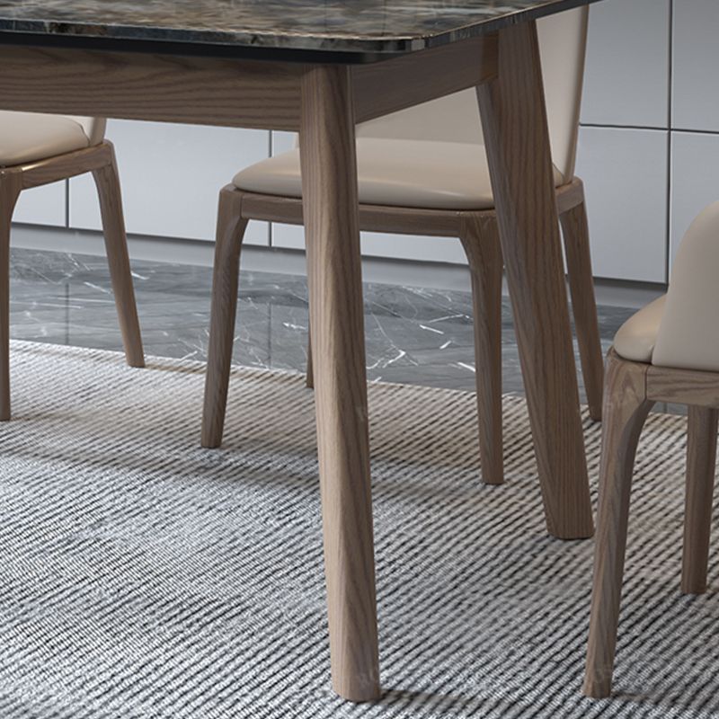 4 Legs Dining Room Table Rectangle Dinner Room Kitchen Table