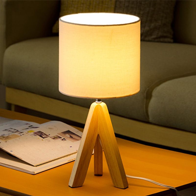 Stofcilindertafel licht modern