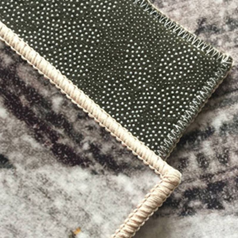 Multicolor Simplicity Area Carpet Polyester Floral Print Indoor Rug Easy Care Carpet for Living Room