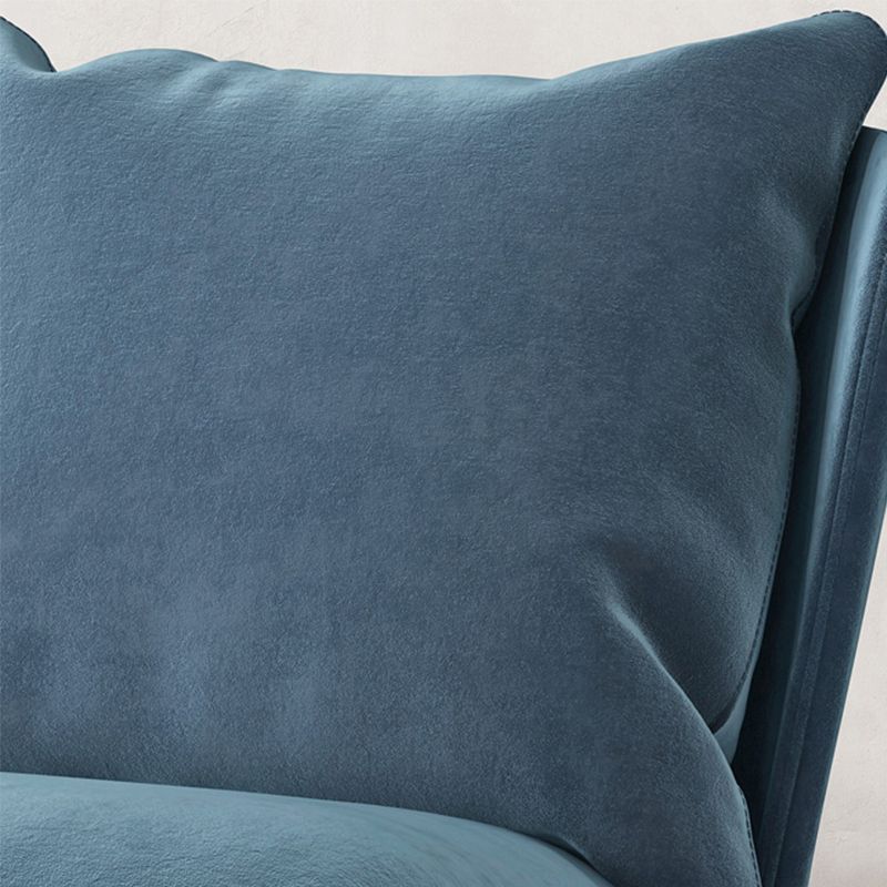 Industrial Style 26.77" Wide Pillow Back  Armless Lounge Chair