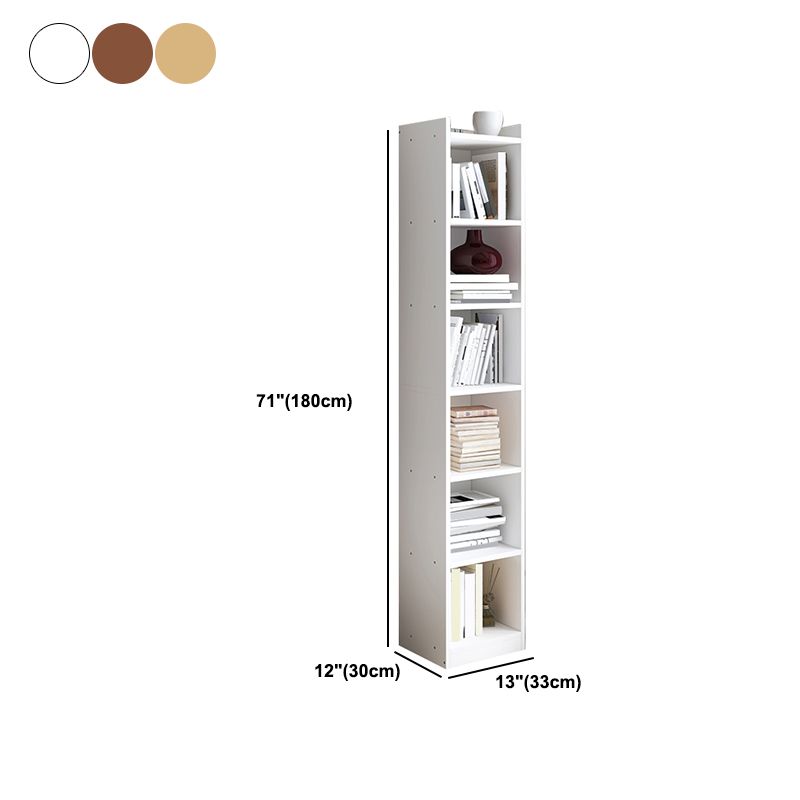 Engineer Wooden Bookcase Modern Home Living Room Corner Bookshelf