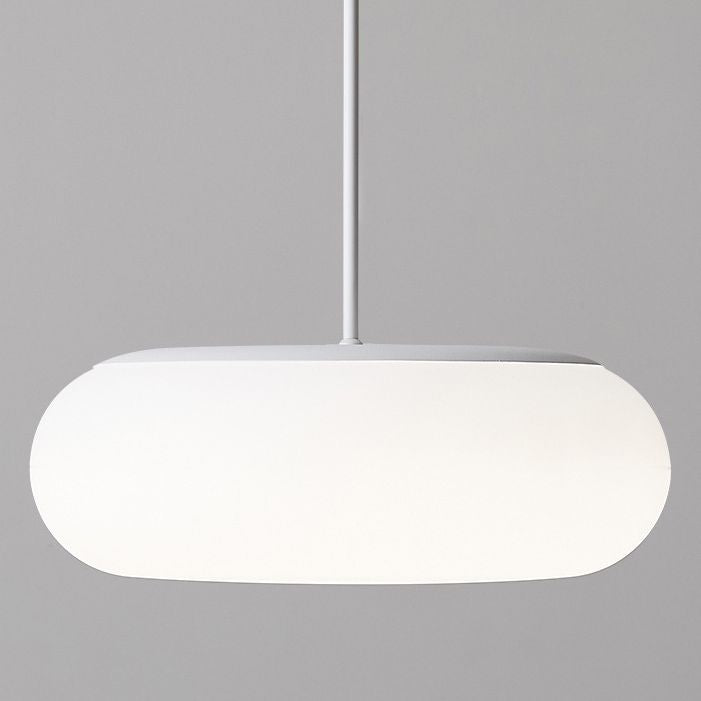 Bianca 1 Lampada a ciondolo a battente leggera Modern Minimalist Plastic Hanging Lampada per tavolo da pranzo