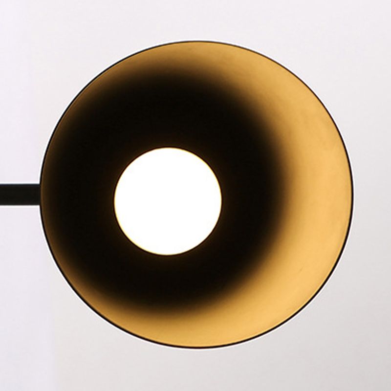 Industrial Style Hourglass Shape Wall Lamp Metal 1 Sconce Light in White/Black