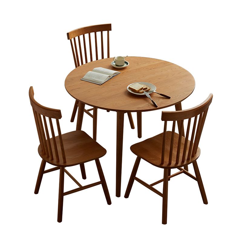 Dining Room Dinner Kitchen Table Round Solid Wood Dining Table