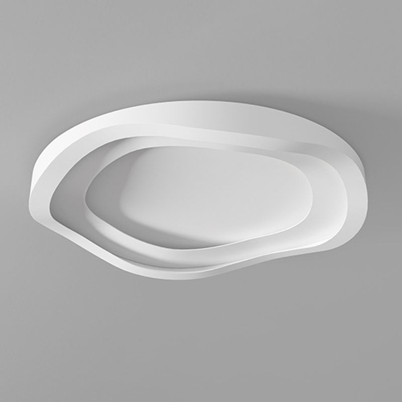 Contemporary White Flush Mount Lighting Unique Acrylic Ceiling Light