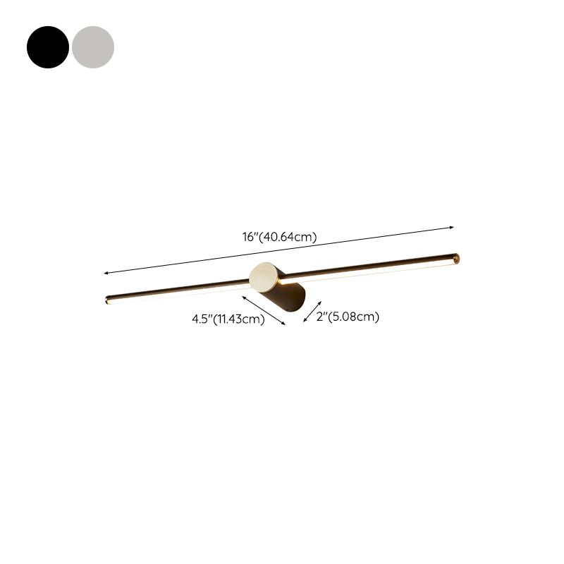 Minimalism Vanity Light Streamlined LED Wall Light Fixture for Bathroom