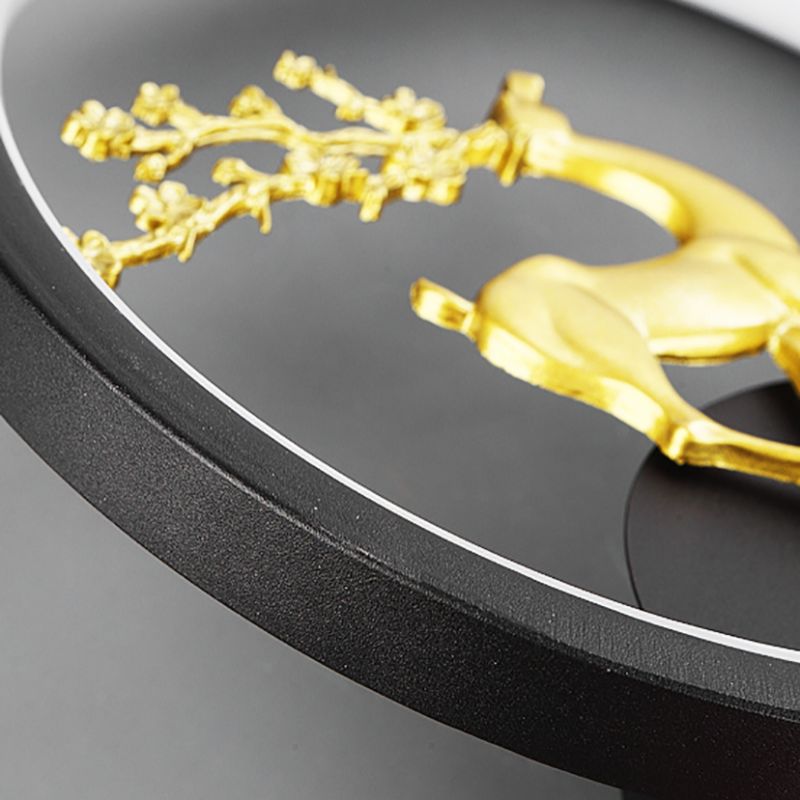 Contemporary Wall Light Geometric Shape LED Wall Sconce with Metal for Living Room