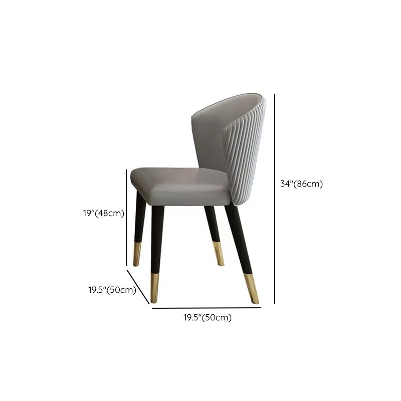 Glam Dinette Table Set with Padded Chairs 1/2/5 Pieces Glossy White Dining Set