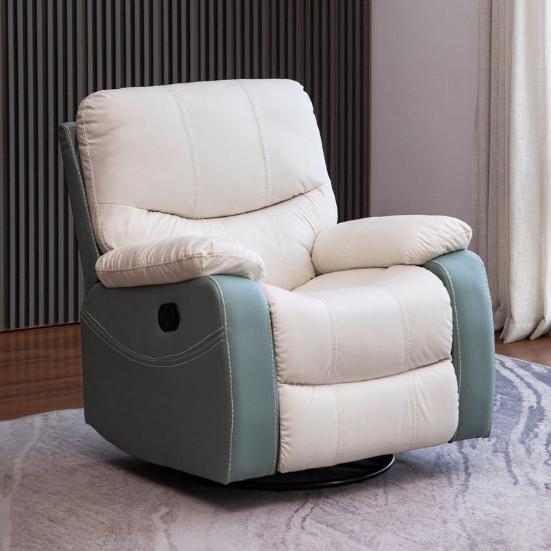 Contemporary Rocking Standard Recliner 35.4" Wide Solid Color Recliner Chair