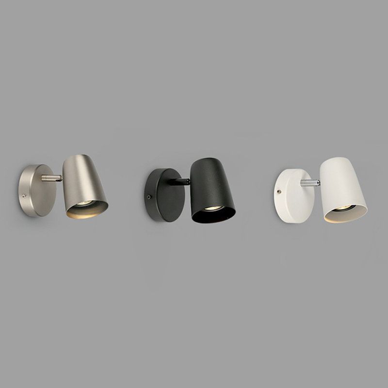 Modern Simple Wall Light Cylinder Shape Rotatable Wall Lamp for Living Room