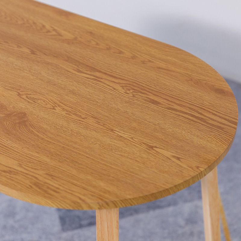 Sleigh Shaped Base Design Walnut/wood Rubber Wood Rectangular & Oval Coffee Table