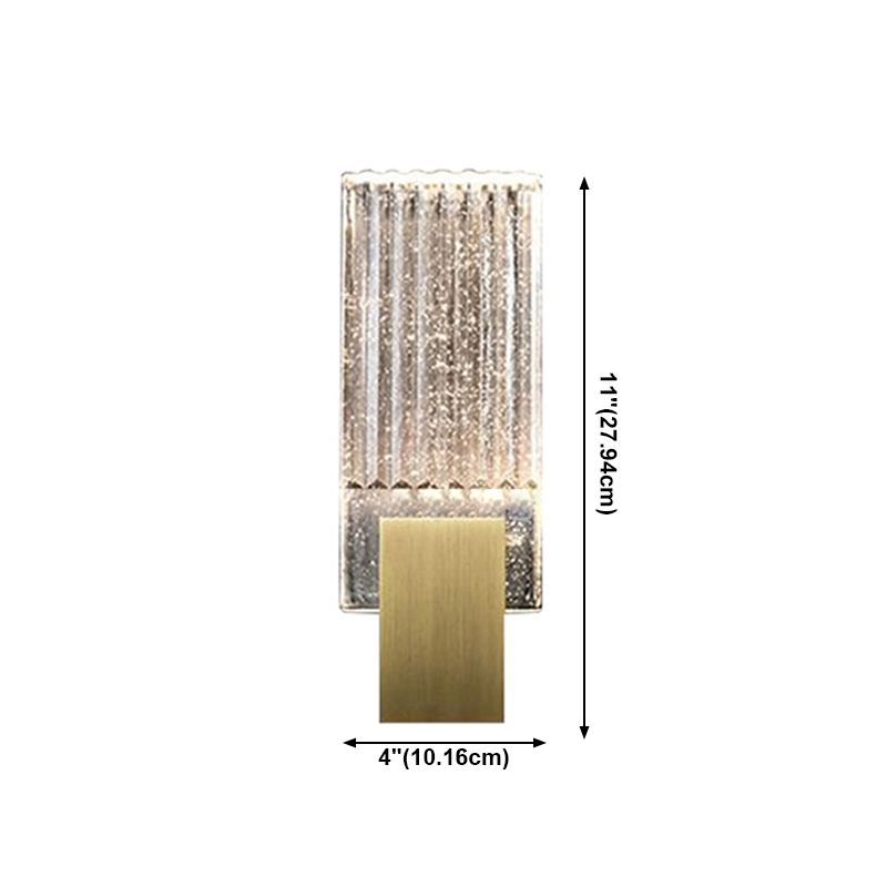 Postmodern Crystal Wall Sconce Golden Wall Mounted Lights Fixture for Bedroom