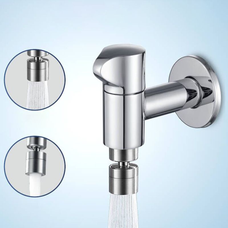 Contemporary Wall Mounted Bathroom Faucet Knob Handle Brass Faucet