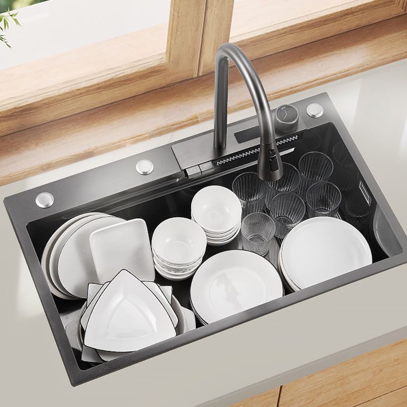 Single Bowl Kitchen Sink Stainless Steel Kitchen Sink with Cutting-Board