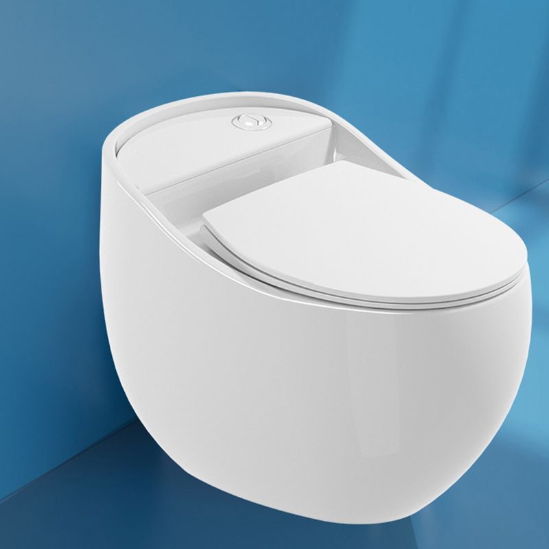 Contemporary Ceramic Flush Toilet One Piece Toilet Bowl for Bathroom