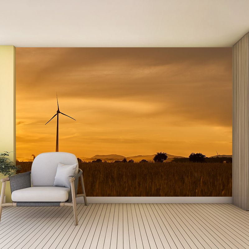 Modern Sky Landscapes Mural Environment Friendly Wall Art in Bright Color
