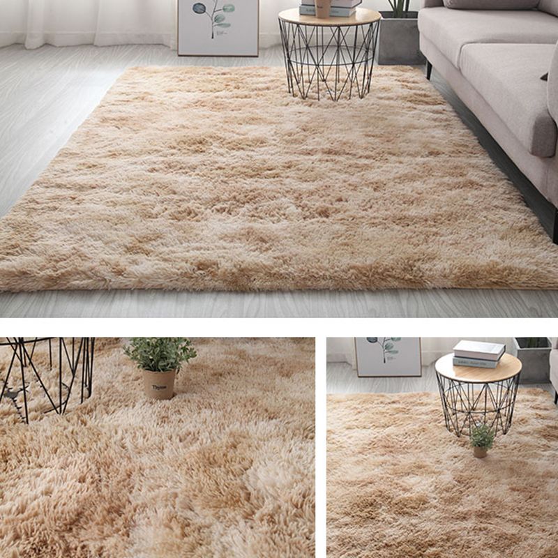 Kleur gemengd huisdecoratie tapijt eigentijds vloerkleed met tie-dye effect polyester met antislip achterkant