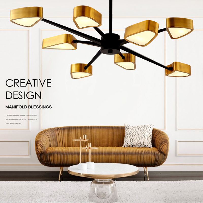 Lampadella in metallo lampadario della sala da pranzo postmoderno