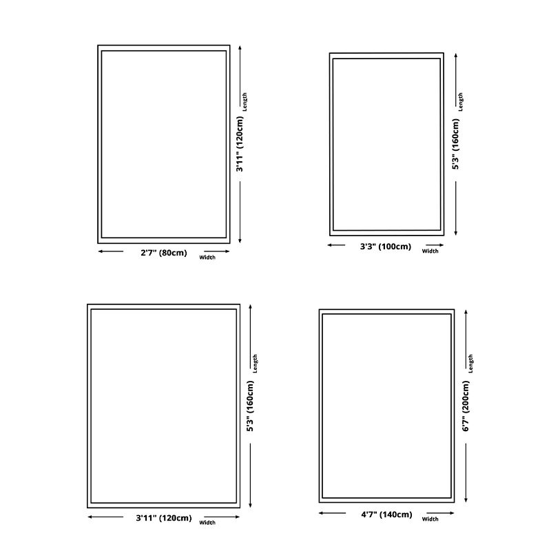 Groen modern vloerkleed kleurblok polyester gebied tapijt vlekbestendig kleed voor woningdecoratie