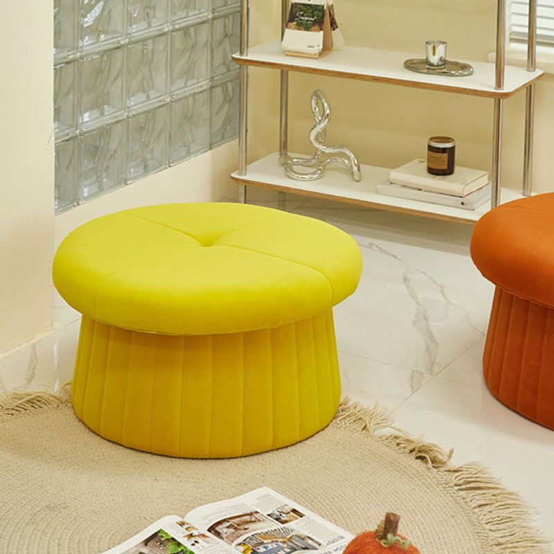 Modern Multi Colors Pouf Round Resistant Pouf for Drawing Room