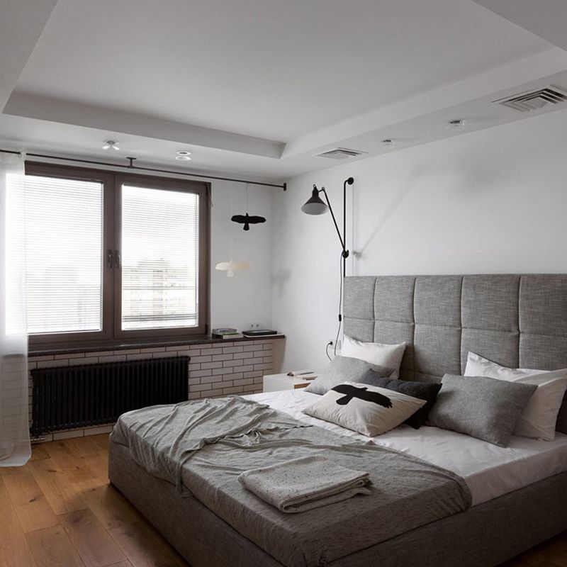 Modern Wall Sconce Linear Shape Reading Wall Light with Metal Shade for Bedroom