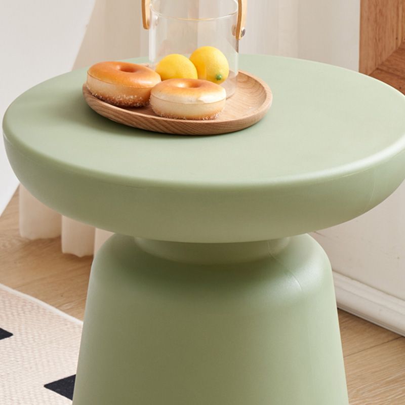 Pedestal End Table Plastic Round Side Sofa Side Accent Table